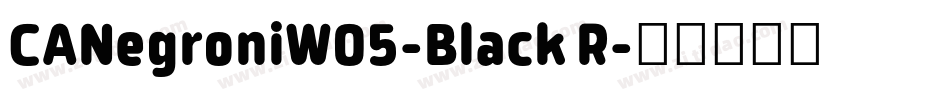 CANegroniW05-Black R字体转换